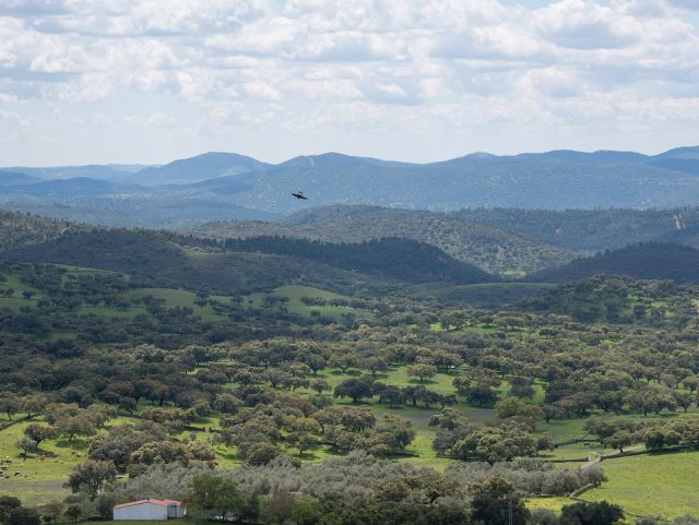 La sierra desde el castillo de Aracena